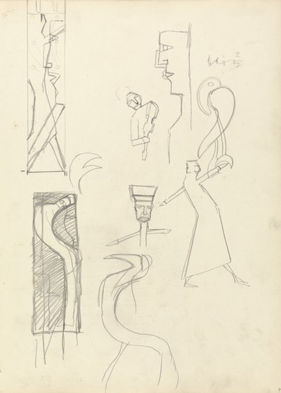 Studio di figure geometriche, per la Grotta del Vitello d